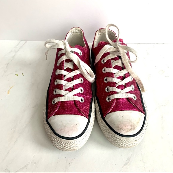 Glitter Pink Converse - Picture 3 of 10